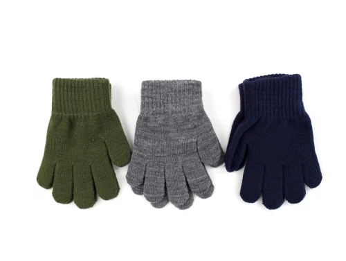 Name It olive night mix fingervanter akryl (3-pack)